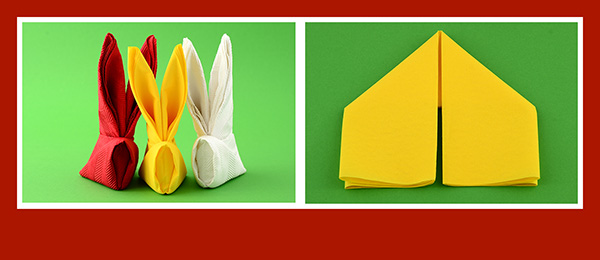 Papierservietten falten Ostern Papierservietten falten Ostern