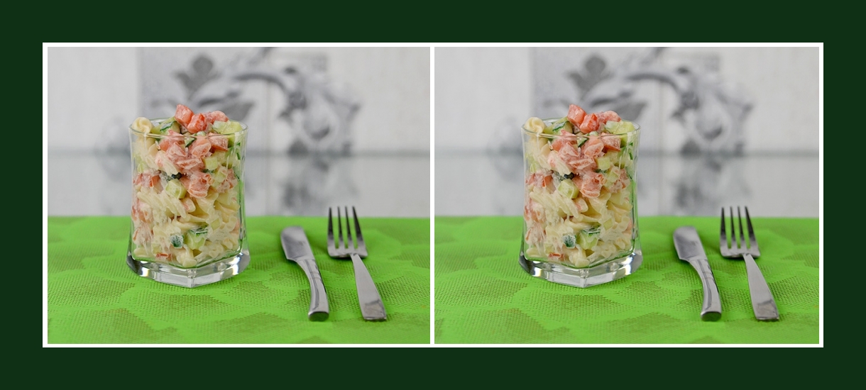 Nudelsalat mit frischem Gemüse und zartem Dressing zum Geburtstag