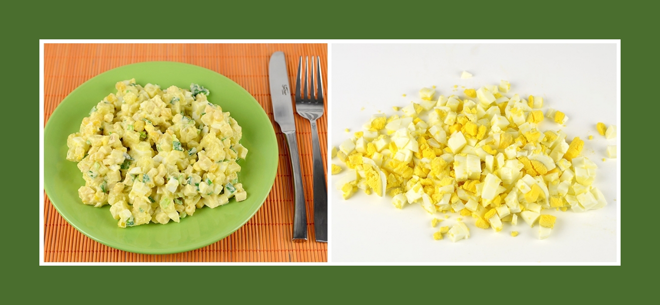 Nahrhafter Kartoffelsalat mit Eiern