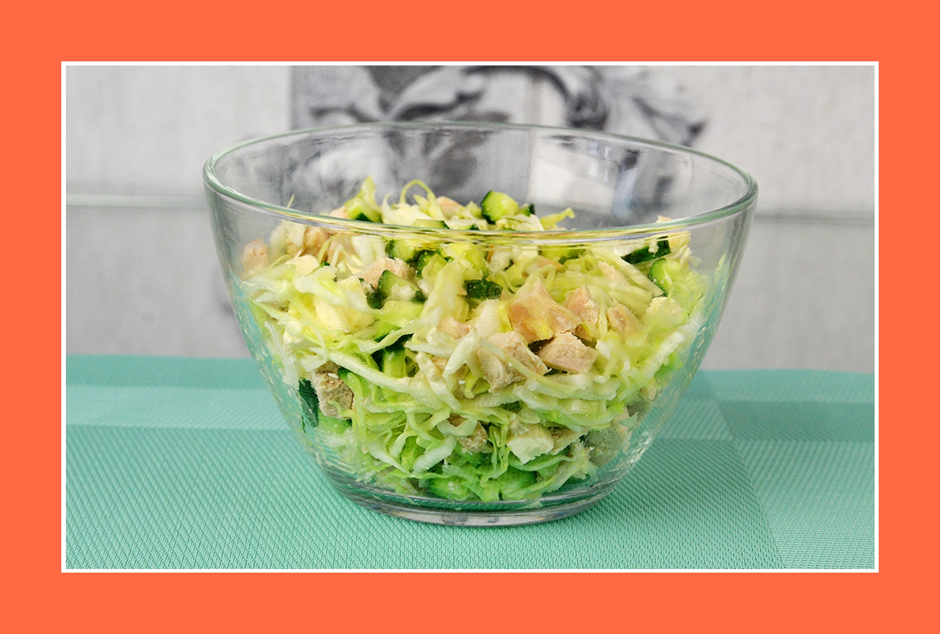 Hähnchensalat Frühlingssalat Geflügelsalat Gurkensalat