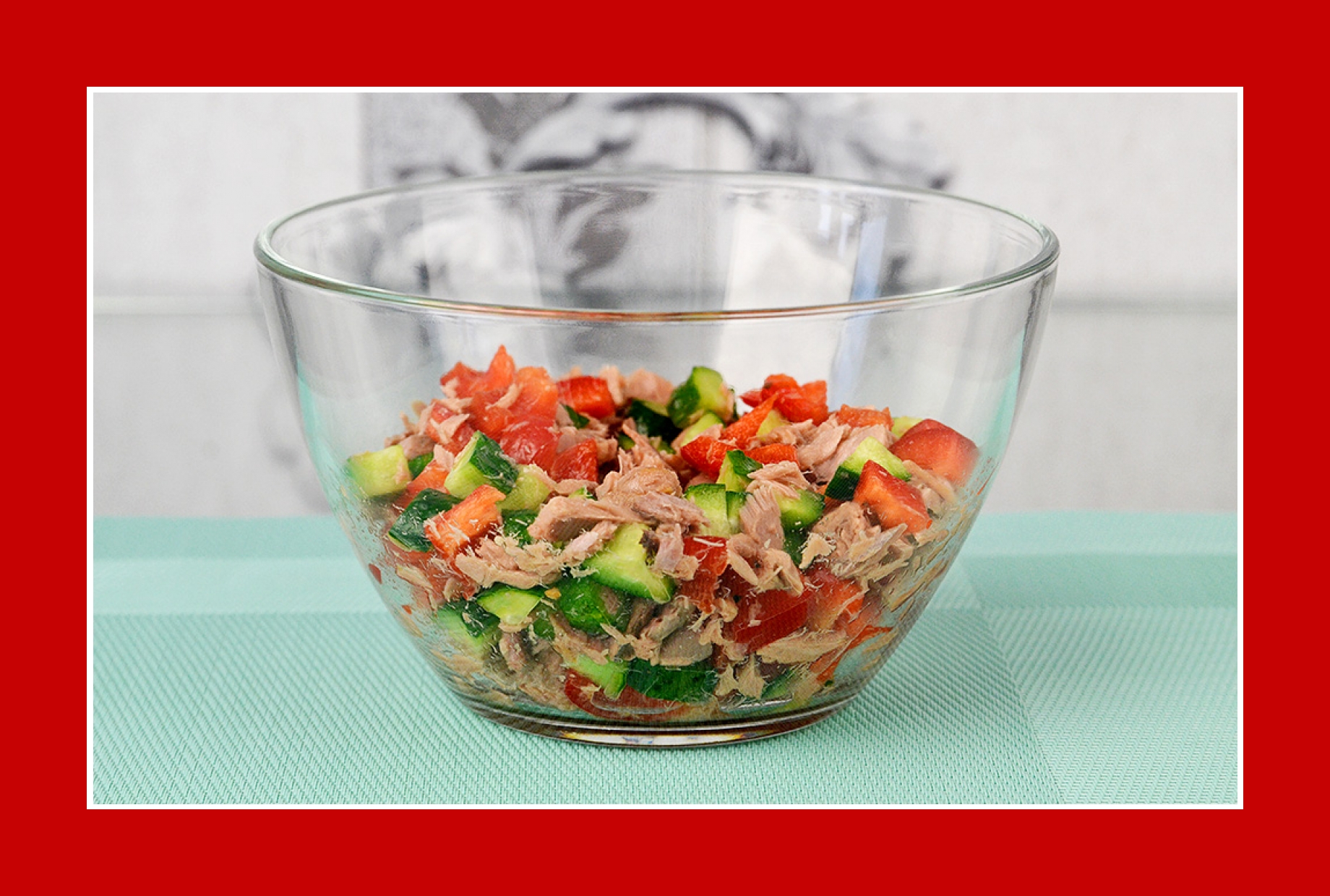 Einfacher Salat Thunfischsalat Paprikasalat