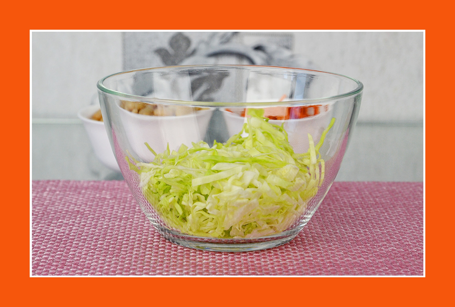 Wintersalat einfacher Salat Rezept mit Weißkohl