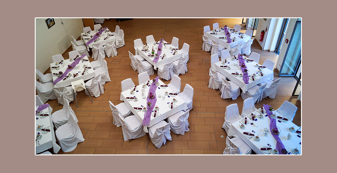 Hochzeitsdeko in lila-weiß von Franziska und Mike aus Possendorf